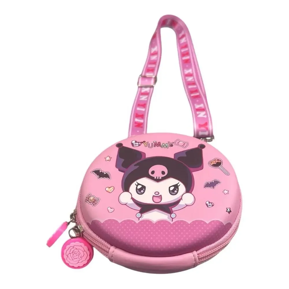 Kuromi Pink Round Crossbody Bag